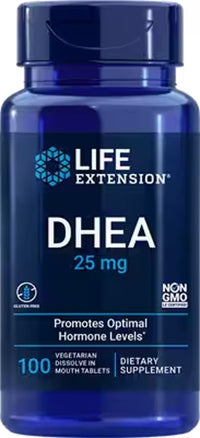 Vignette pour DHEA 25 mg 100 comprimés végétariens à dissoudre en bouche Media 1 de 3 - front 2