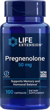 Vignette pour Pregnenolone 50 mg 100 Capsules - front 2