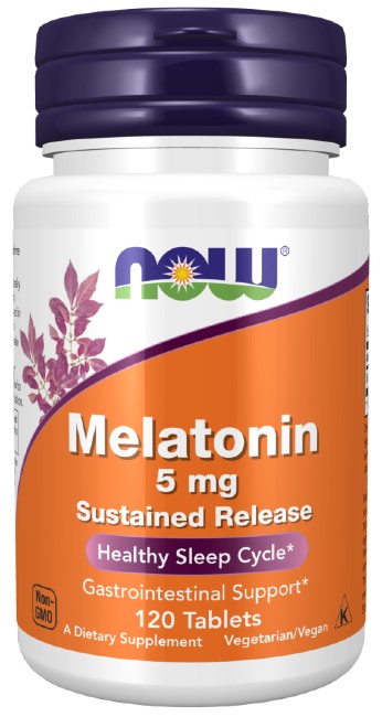 Melatonin 5 mg Sustained Release 120 Tablets - front 2