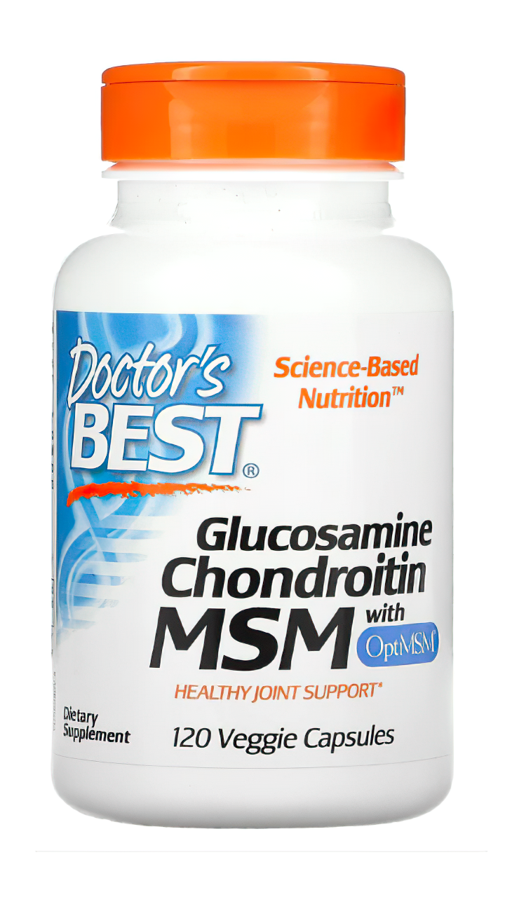 Doctor's Best Glucosamine Chondroïtine MSM 120 gélules.