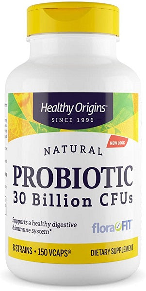 Healthy Origins Probiotique 30 milliards d'UFC 150 gélules végé soutient un système immunitaire sain en favorisant une flore intestinale équilibrée.