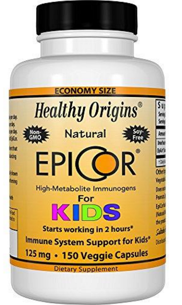 Healthy Origins Epicor for Kids 125 mg 150 gélules végétales.
