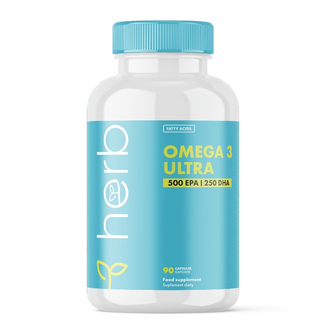 Omega-3 Ultra 1000 mg (EPA 500/ DHA 250) 90 Capsules - front 2