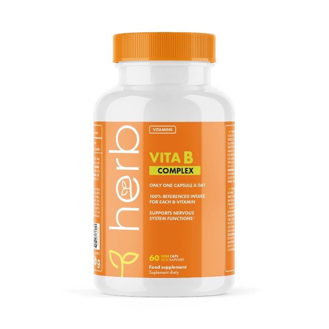 Vitamin B Complex 60 Vege Capsules - front 2