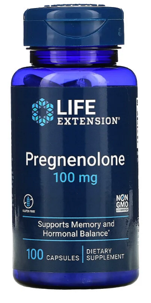 Pregnenolone 100 mg 100 gélules - front 2