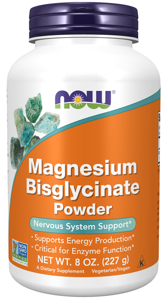 Now Now Foods Bisglycianate de magnésium 250 mg 277g Poudre.