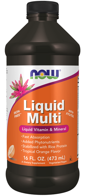 Now foods multi-vitamines et minéraux liquides.