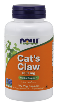 Vignette de Now Foods Cat's Claw 500 mg 100 gélules.
