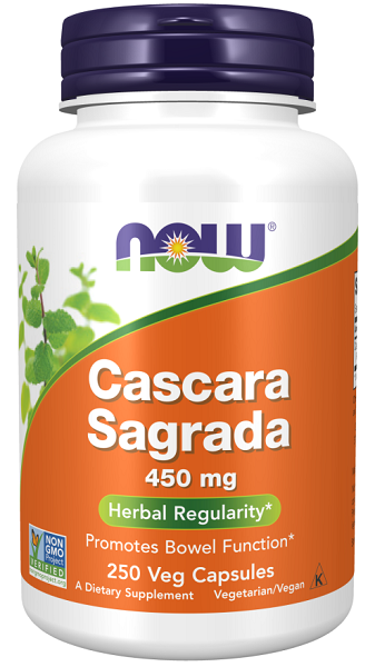 Now Foods Cascara Sagrada 450mg 250 gélules.