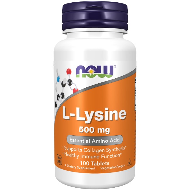 L-Lysine 500 mg 100 Tablets - front 