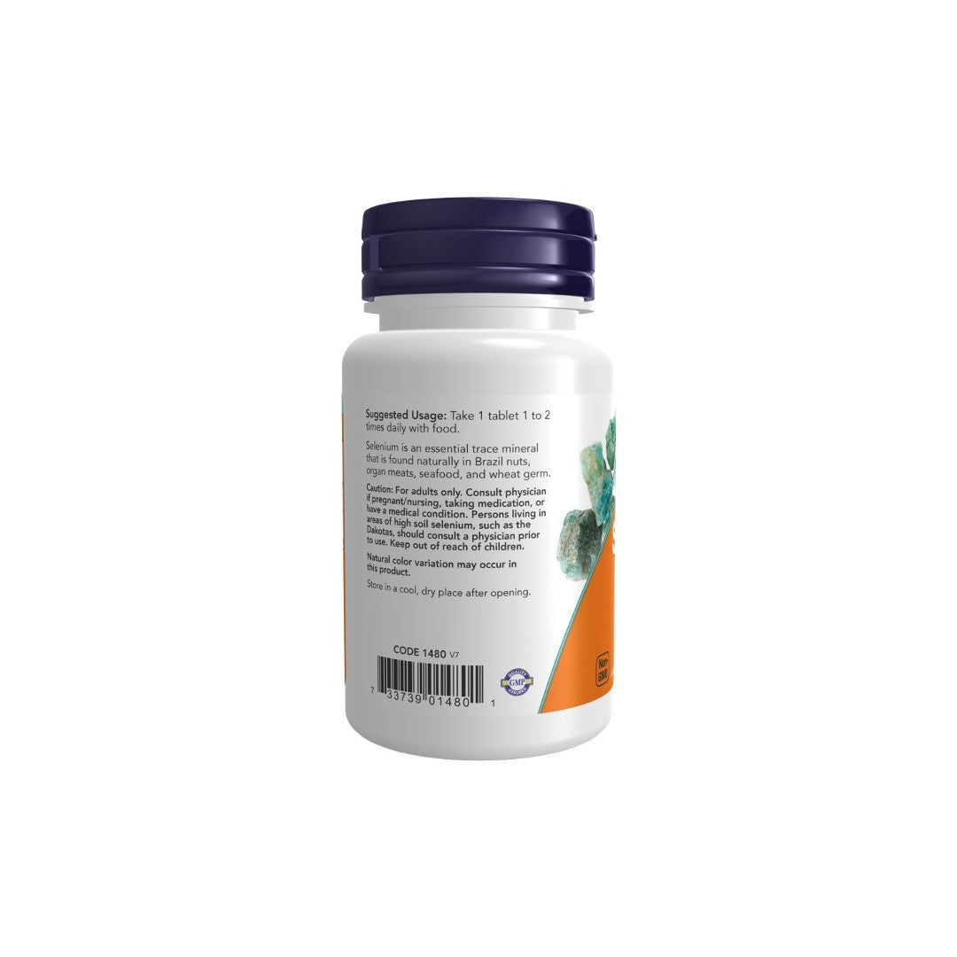 Selenium 100 mcg 100 Tablets - back