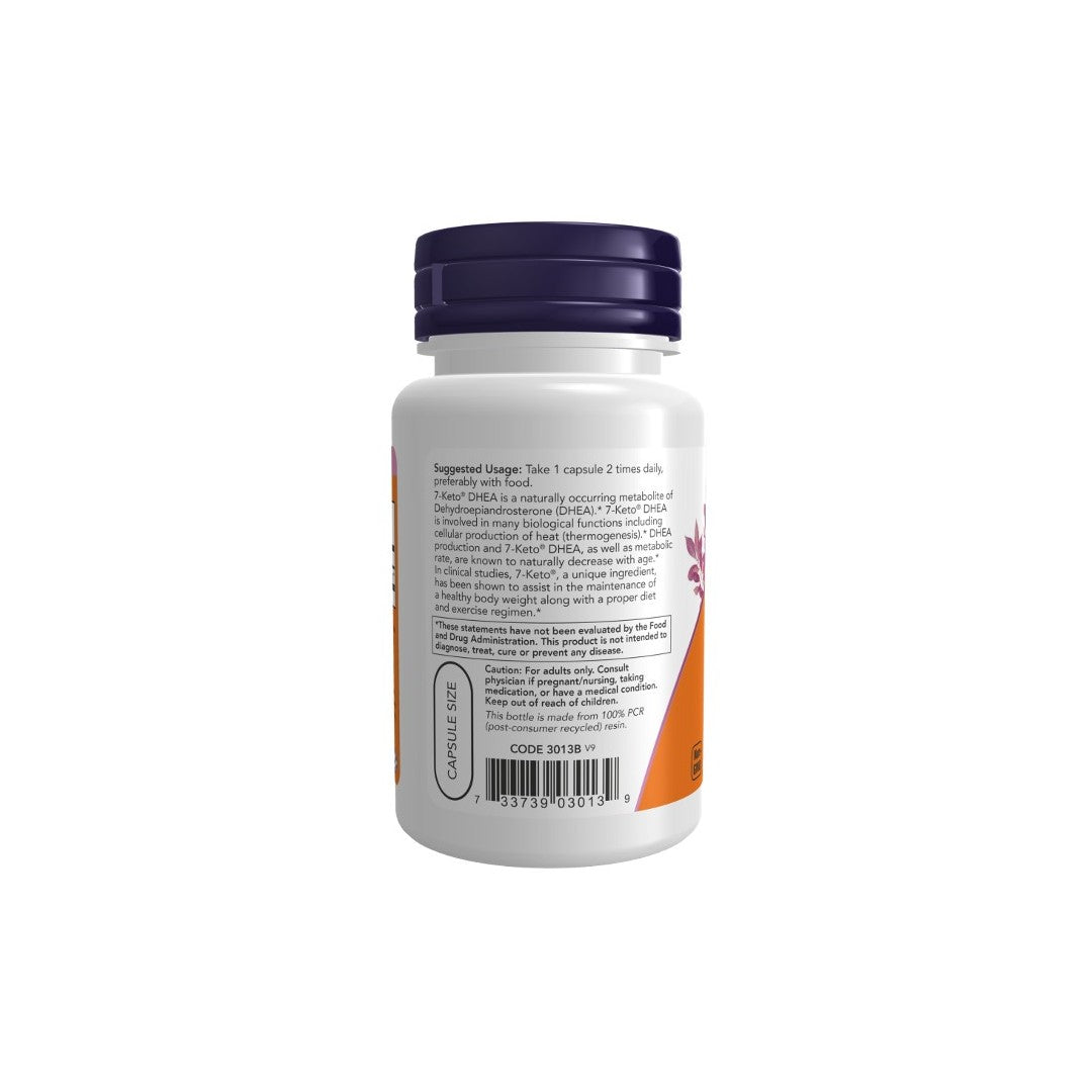 7-KETO® DHEA 100 mg 60 Veg Capsules - back