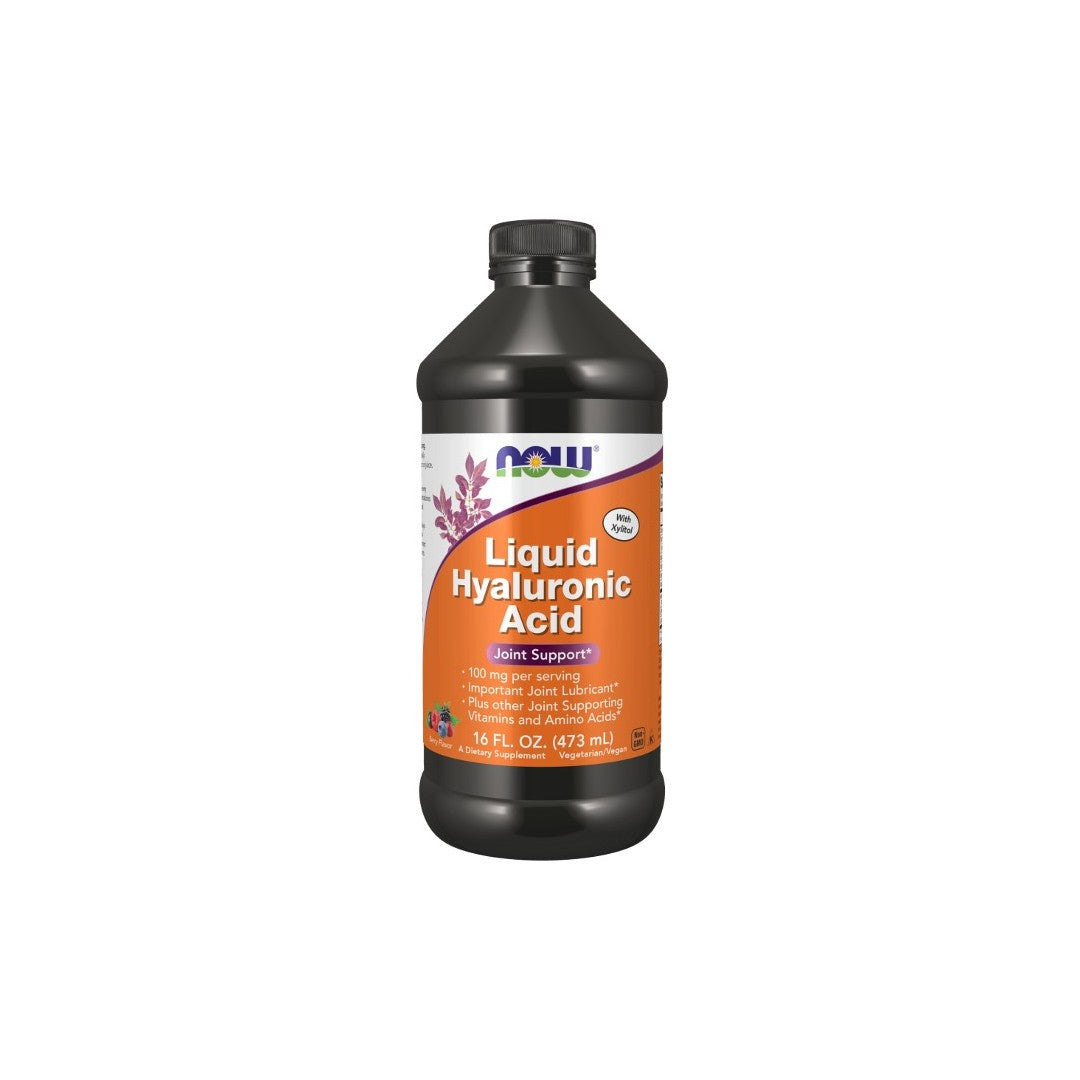 Hyaluronic Acid 100 mg 16 fl oz (473 ml) Liquid Berry Flavor - front