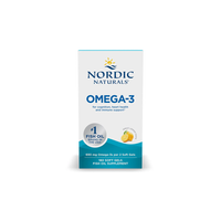 Thumbnail for Nordic Naturals' Omega-3 690 mg supplement box contains 180 lemon-flavored soft gels that are rich in EPA and DHA, supporting cognition, heart health, and boosting immune function.