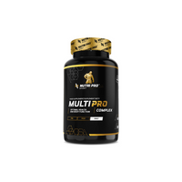 Thumbnail for The black and yellow Nutri Pro Sport Multi PRO 60 Capsules bottle highlights essential vitamins vital for sustaining an active lifestyle and promoting overall health and bodily function.