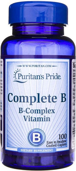 Puritan's Pride Vitamine B complète, B-Complex - 100 gélules.