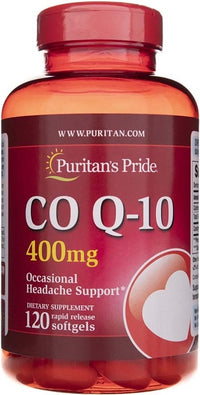 Vignette pour Puritan's Pride Coenzyme Q10 Rapid Release 400 mg 120 Sgel.