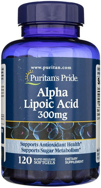 Puritan's Pride Acide alpha-lipoïque - 300 mg 120 softgel.