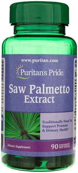 Puritan's Pride propose un extrait de palmier nain de haute qualité 1000 mg 90 gélules, réputé pour ses bienfaits dans le soutien de la fonction urinaire et de la santé de la prostate.