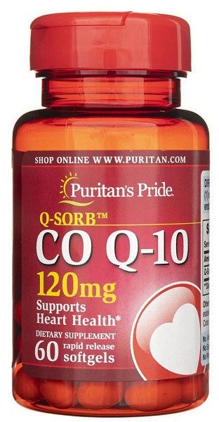 Puritan's Pride Coenzyme Q10 - 120 mg 60 gélules à libération rapide.