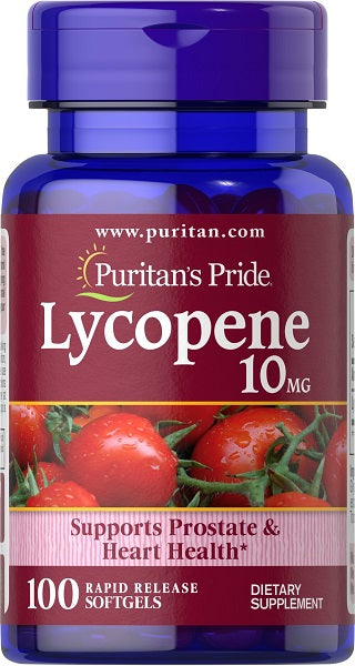 Puritan's Pride Lycopène 10 mg 100 gélules.