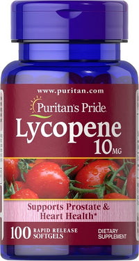 Vignette pour Puritan's Pride Lycopène 10 mg 100 gélules.
