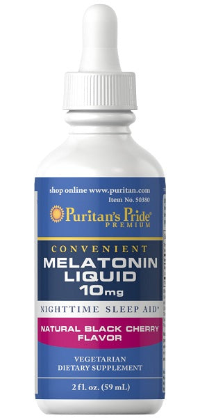 Mélatonine liquide 10 mg (cerise noire) 59 ml - front 2