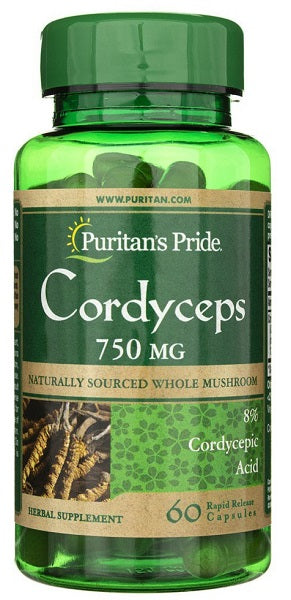 Puritan's Pride Cordyceps - 1500 mg 60 gélules.