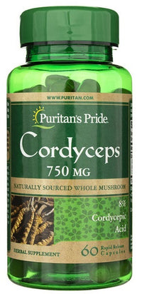 Vignette pour Puritan's Pride Cordyceps - 1500 mg 60 gélules.