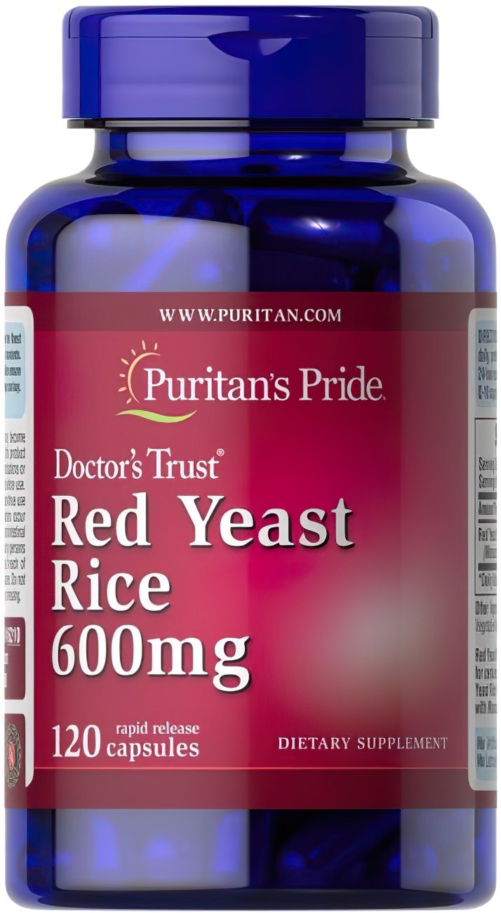 Favorisez la santé cardiovasculaire avec Puritan's Pride Red Yeast Rice 600 mg 120 gélules, un complément naturel pour maintenir un taux de cholestérol sain.