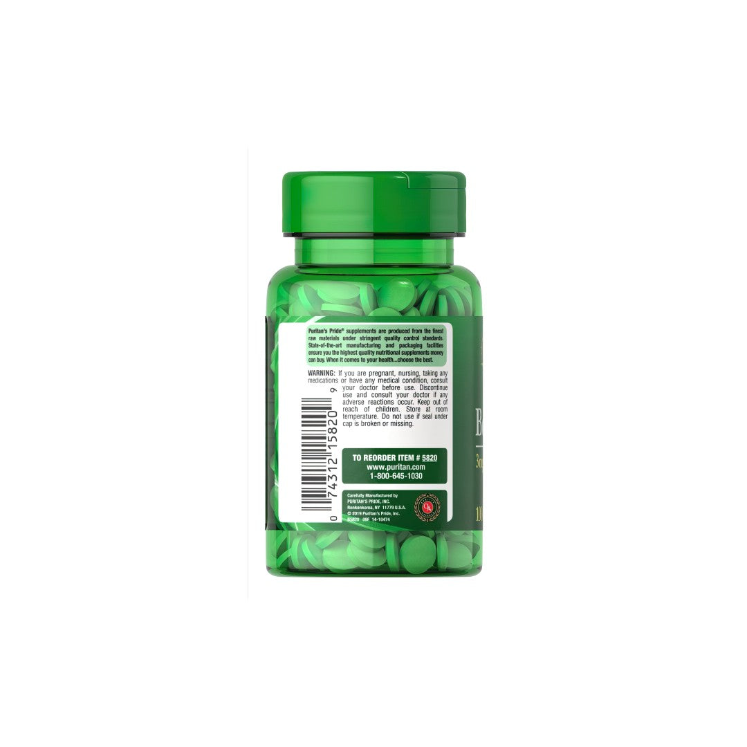 Boron 3 mg 100 coated tablets Vegetarian - back