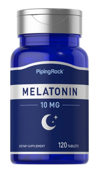Vignette pour PipingRock Melatonin 10 mg 120 tab.