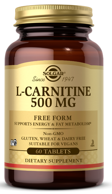 L-Carnitine 500 mg 60 Comprimés - avant 2