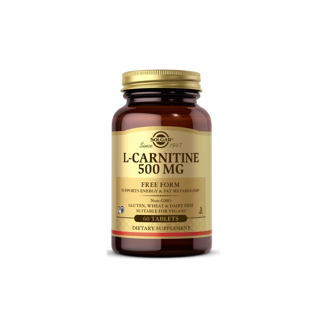 Solgar L-Carnitine 500 mg 60 Comprimés avant