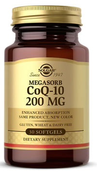 Vignette pour Solgar - Megasorb CoQ-10 200 mg 30 Softgels.