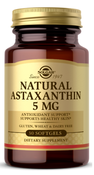 Solgar Natural Astaxanthin 5 mg 30 softgel est un antioxydant puissant qui offre de nombreux avantages pour les soins de la peau. Chaque portion contient 5 mg de cette astaxanthine puissante, garantissant une efficacité maximale pour la promotion d'une peau saine.
