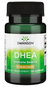 Vignette pour Swanson's DHEA - 10 mg 120 gélules gélules d'équilibre hormonal.