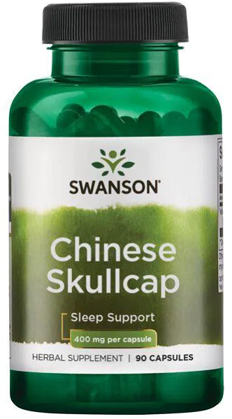Swanson Scutellaire chinoise - 400 mg 90 gélules capuchon sommeil.