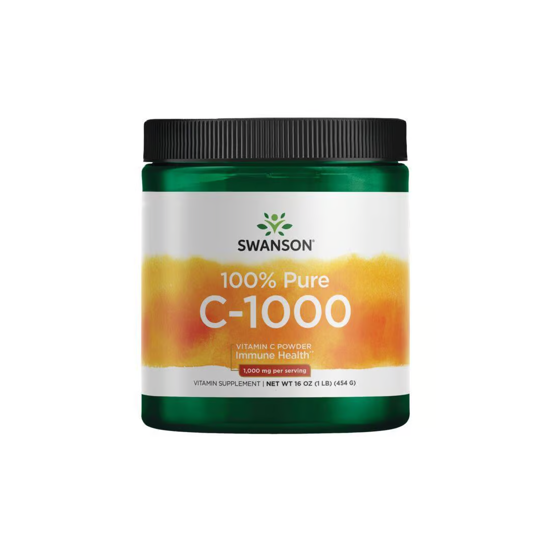 100% Pure C-1000 Vitamin C Powder 454 g