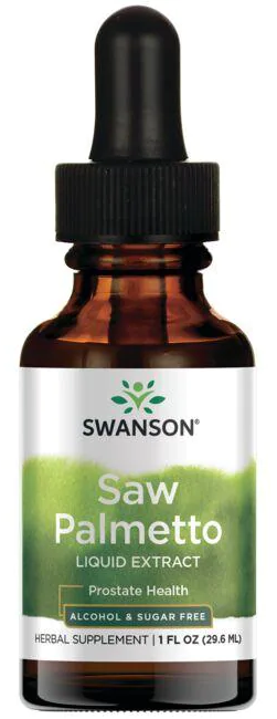 Swanson Extrait liquide de palmier nain - 29,6 ml liquide pour la santé de la prostate.