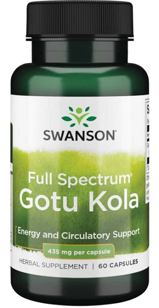 Swanson Gotu kola - 435 mg 60 gélules.