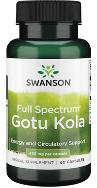 Vignette pour Swanson Gotu kola - 435 mg 60 gélules.