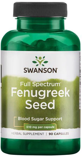 Swanson Graine de Fenugrec - 610 mg 90 gélules.