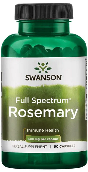 Swanson Romarin - 400 mg 90 gélules bourrées d'antioxydants pour combattre les radicaux libres.