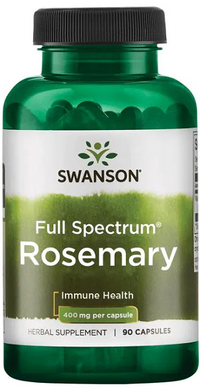 Vignette pour Swanson Romarin - 400 mg 90 gélules bourrées d'antioxydants pour combattre les radicaux libres.