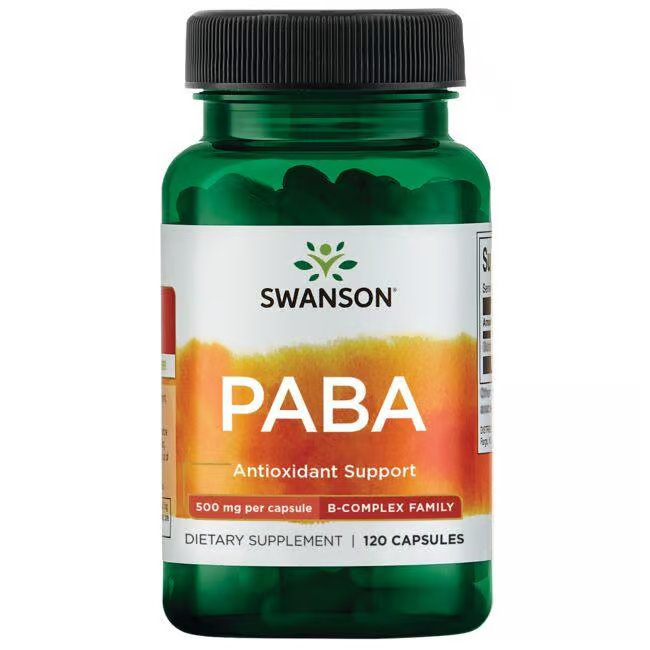 PABA 500 mg 120 Capsules