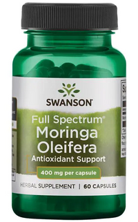 Miniature pour Swanson Moringa Oleifera - 400 mg 60 gélules soutien antioxydant pour réduire le stress oxydatif et les dommages cellulaires.