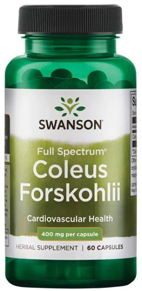 Swanson Coleus Forskohlii - 400 mg 60 gélules.