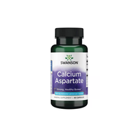 Thumbnail for A bottle of Swanson's Calcium Aspartate 200 mg, containing 60 capsules, is a dietary supplement crafted to support bone health and promote strong, healthy bones.