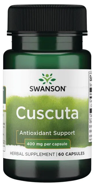 Swanson Cuscuta 400 mg 60 gélules gélules de soutien antioxydant.